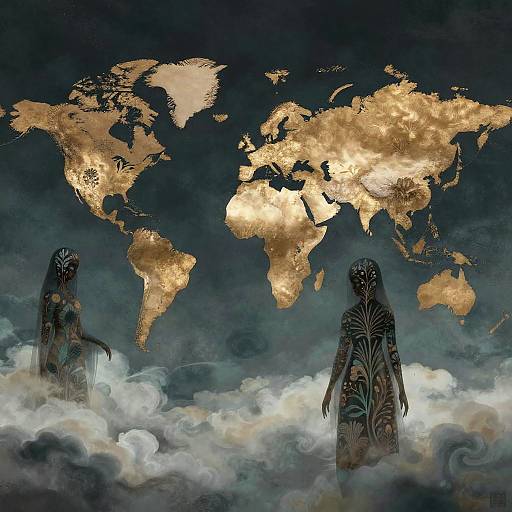 Ethereal Cloud World Illustration