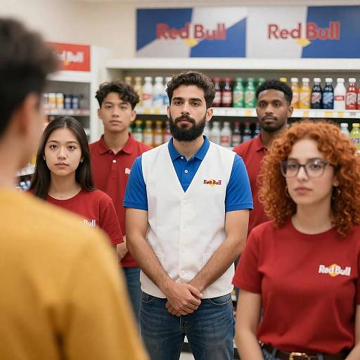 Diverse Group in Convenience Store Setting