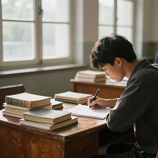 Vintage Medical Study Room Scene