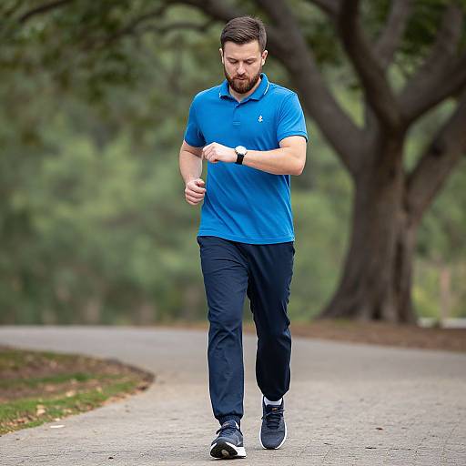 Male Jogging Outfit with Accessories