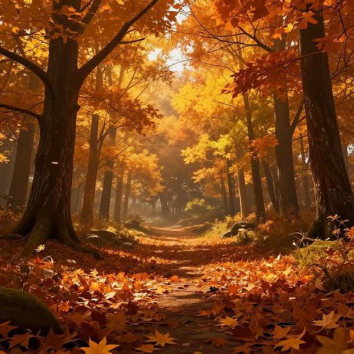 Cinematic Autumn Landscape Rendering