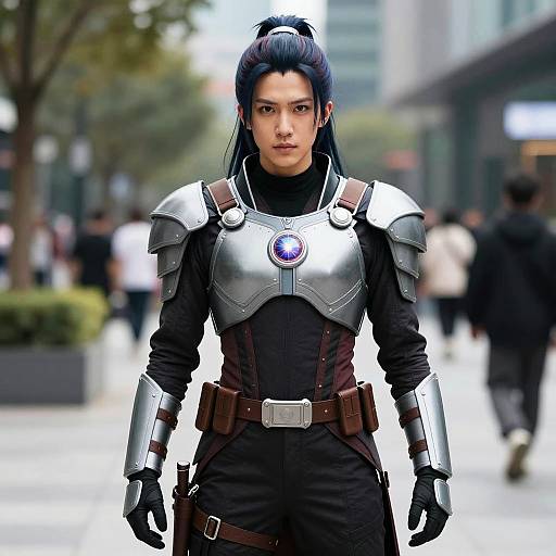 Cosplayer in Yukio Inspired Costume