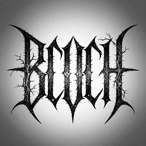 Gothic Black Metal Band Font
