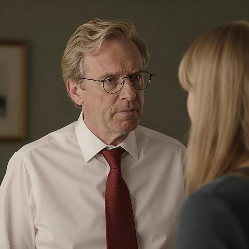 Intense Side Portrait in Dim Lighting