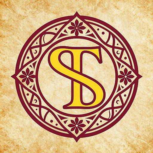 Art Nouveau Philosopher's Stone Symbol