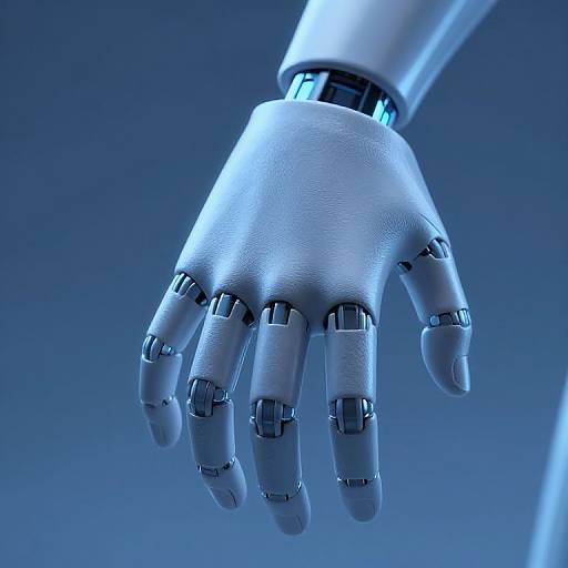 Cybernetic Hand with Skin Micro-Textures