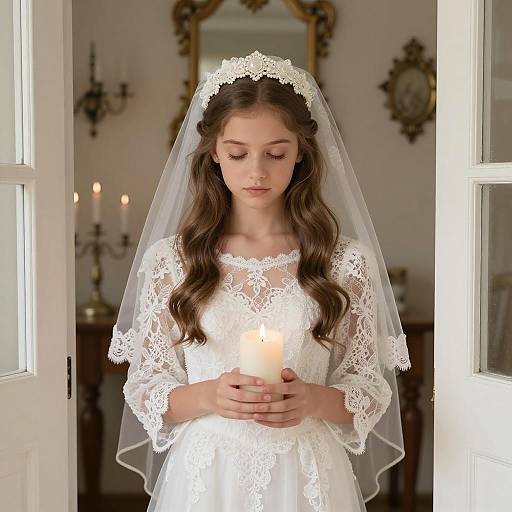 Dreamy Bridal Portrait in a Doorway