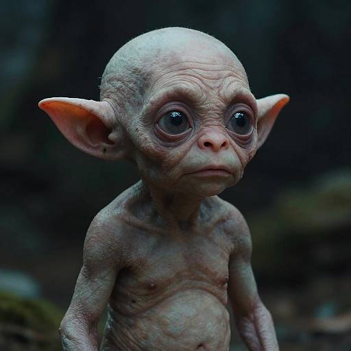 Eerie Emaciated Goblin Portrait