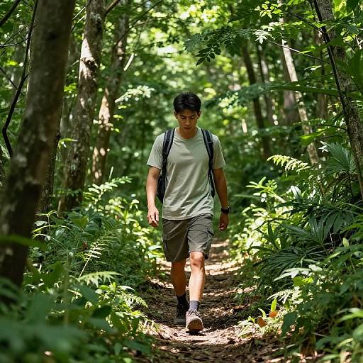 SSBBW Hiking Through Lush Forest