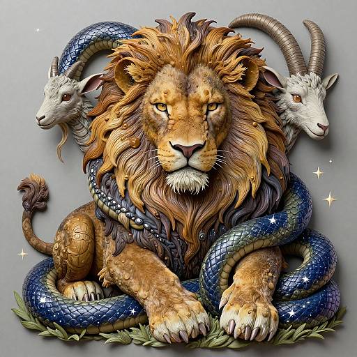 Hyper-Realistic Chimera Fantasy Art