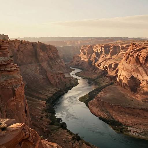 Serene 3D Rugged Canyon Landscape