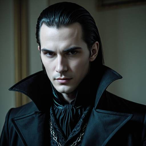 Gothic Vampire in Victorian Costume