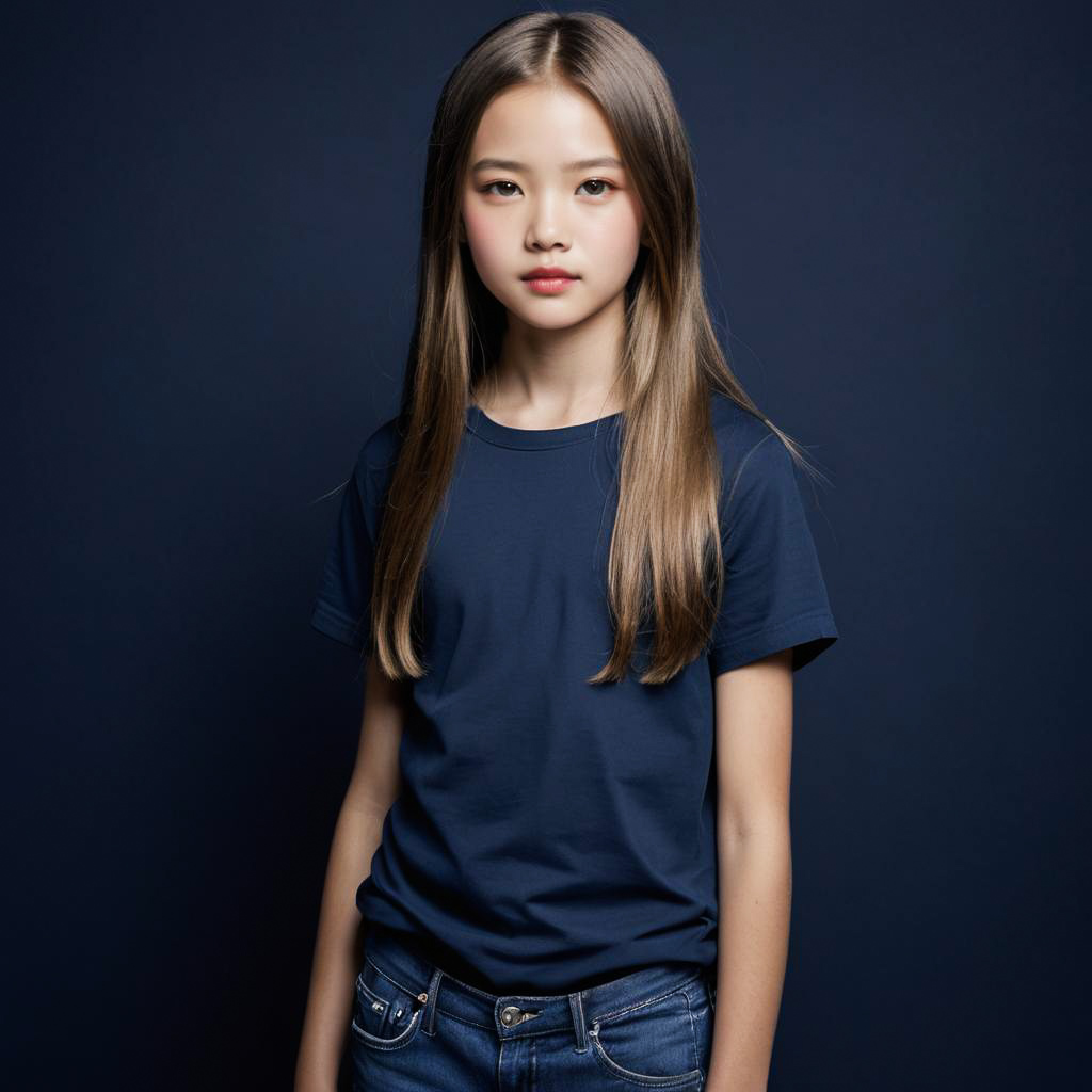 Shy Preteen Girl Photo Shoot Concept