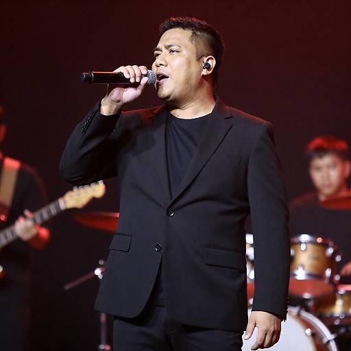 Male Singer Performing on Stage