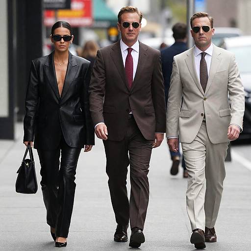 Urban Street Style: City Walkers in Suits