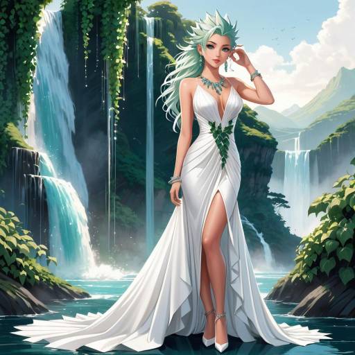 Elegant Girl by Oceanic Waterfall Elegant Girl by Oceanic Waterfall