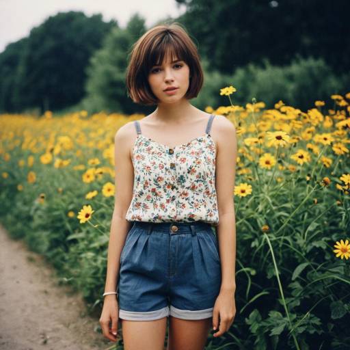 Summer Vibes: Girl in Floral Outfit
