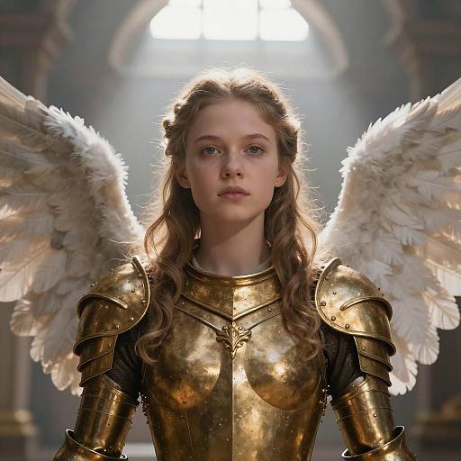 Epic Portrait of Dutch Girl with Wings
