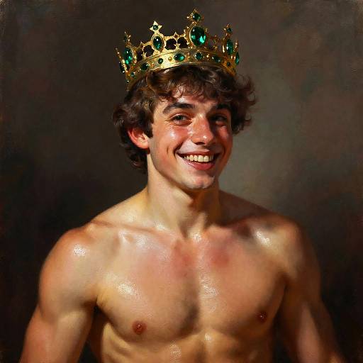 Expressive Portrait of Young Royal Prince