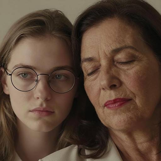 Intimate Portrait of Two Women Together