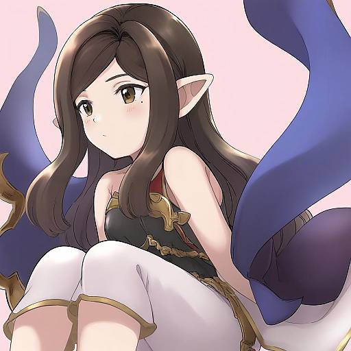 Illustration of Arulumaya, granblue fantasy in the style of Niina ryou