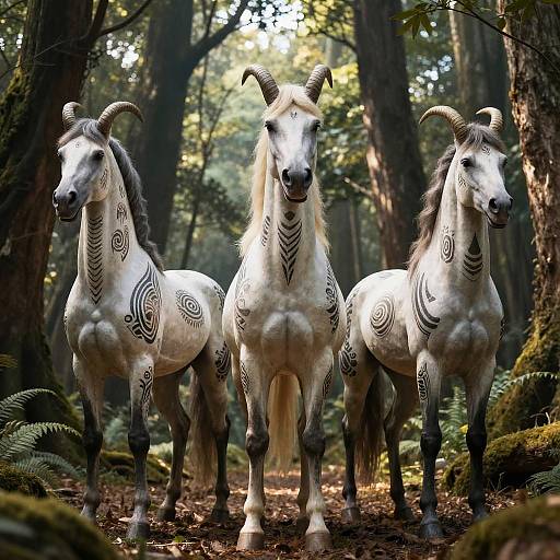 Majestic Centaurides in Ancient Forest