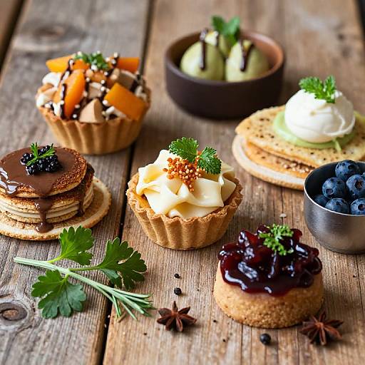 Close-Up Gourmet Still Life Composition