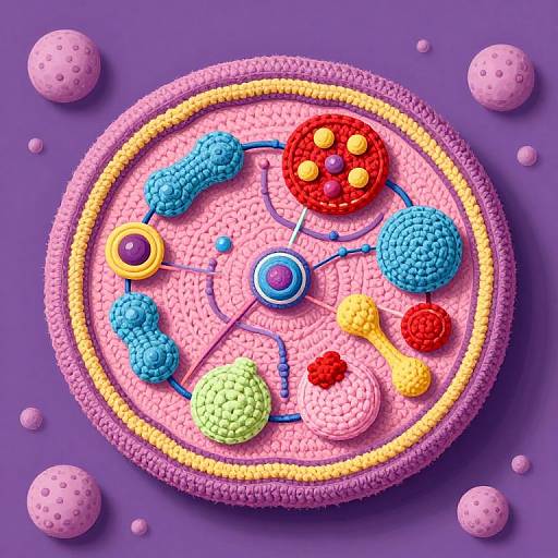 Crocheted Protein Synthesis Illustration