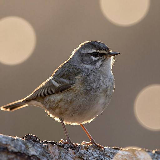 Tranquil Golden Wilson Warbler Portrait