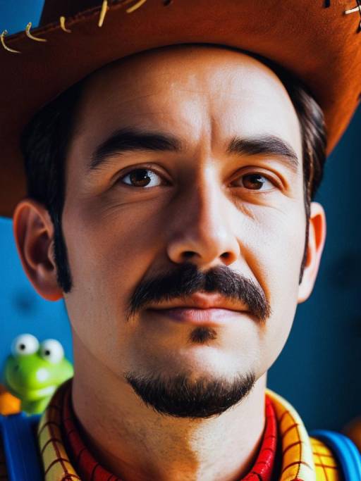 Photorealistic Toy Story Costume Portrait