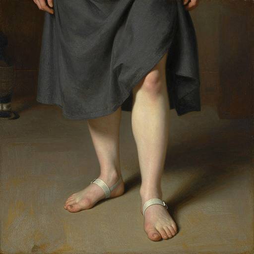 Woman with Calf Painting Scene