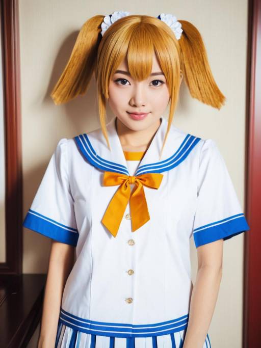 Realistic Woman in Misuzu Cosplay Costume
