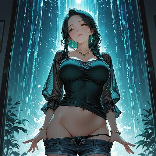 Seductive Portrait with Silhouette Effects