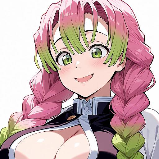 Mitsuri from Demon Slayer Portrait Art