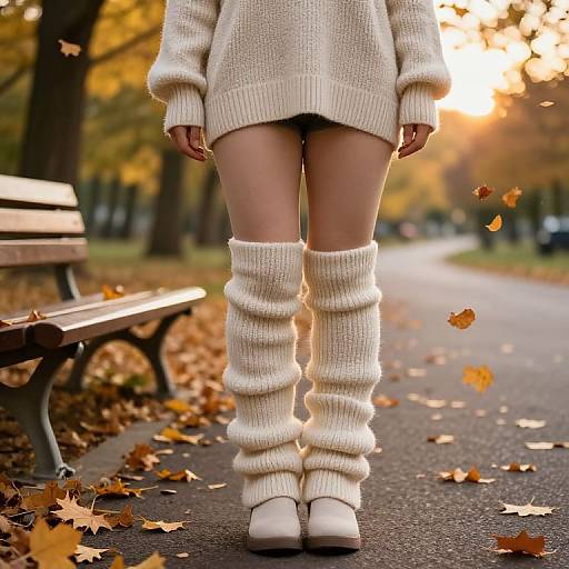 Cozy Knitwear and Autumn Serenity