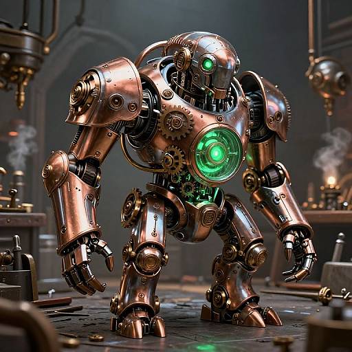 Steampunk Clockwork Golem Creation