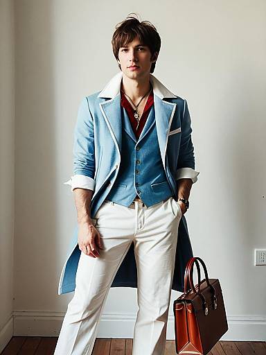 Man in William Birkin Cosplay Costume