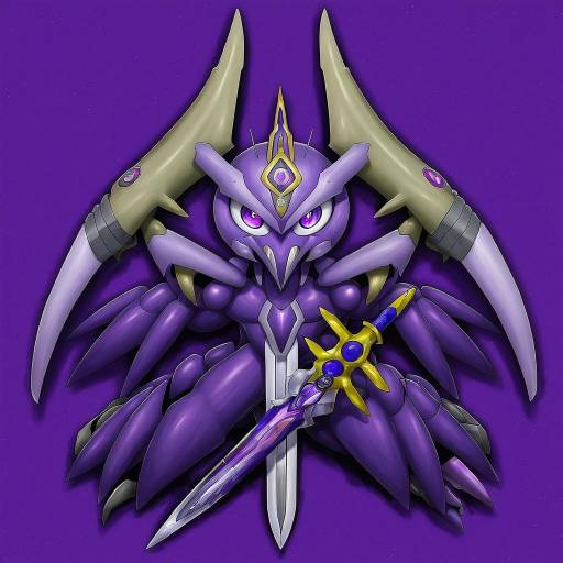 Illustration of Aegislash, pokemon in the style of Tanabe (fueisei)