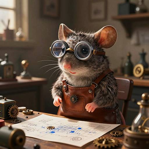 Mouseman Inventor in Cluttered Lab