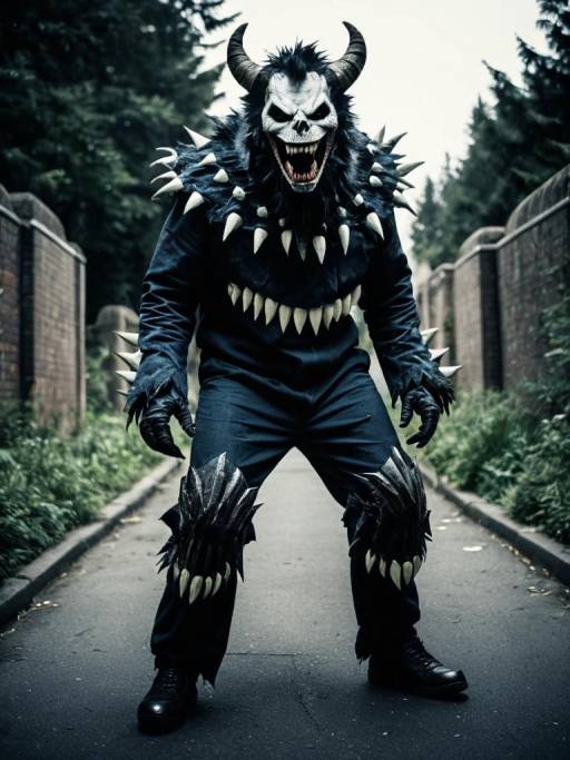 Terrifying Beast Teeth Cosplay Photo