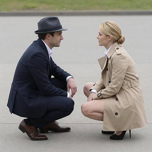 Casual Elegance on Concrete Pavement