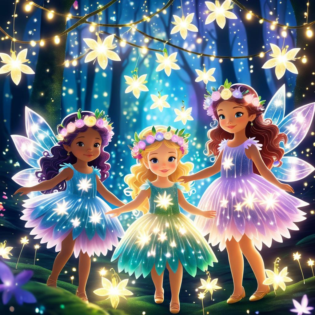 Whimsical Fairies in Enchanted Forest