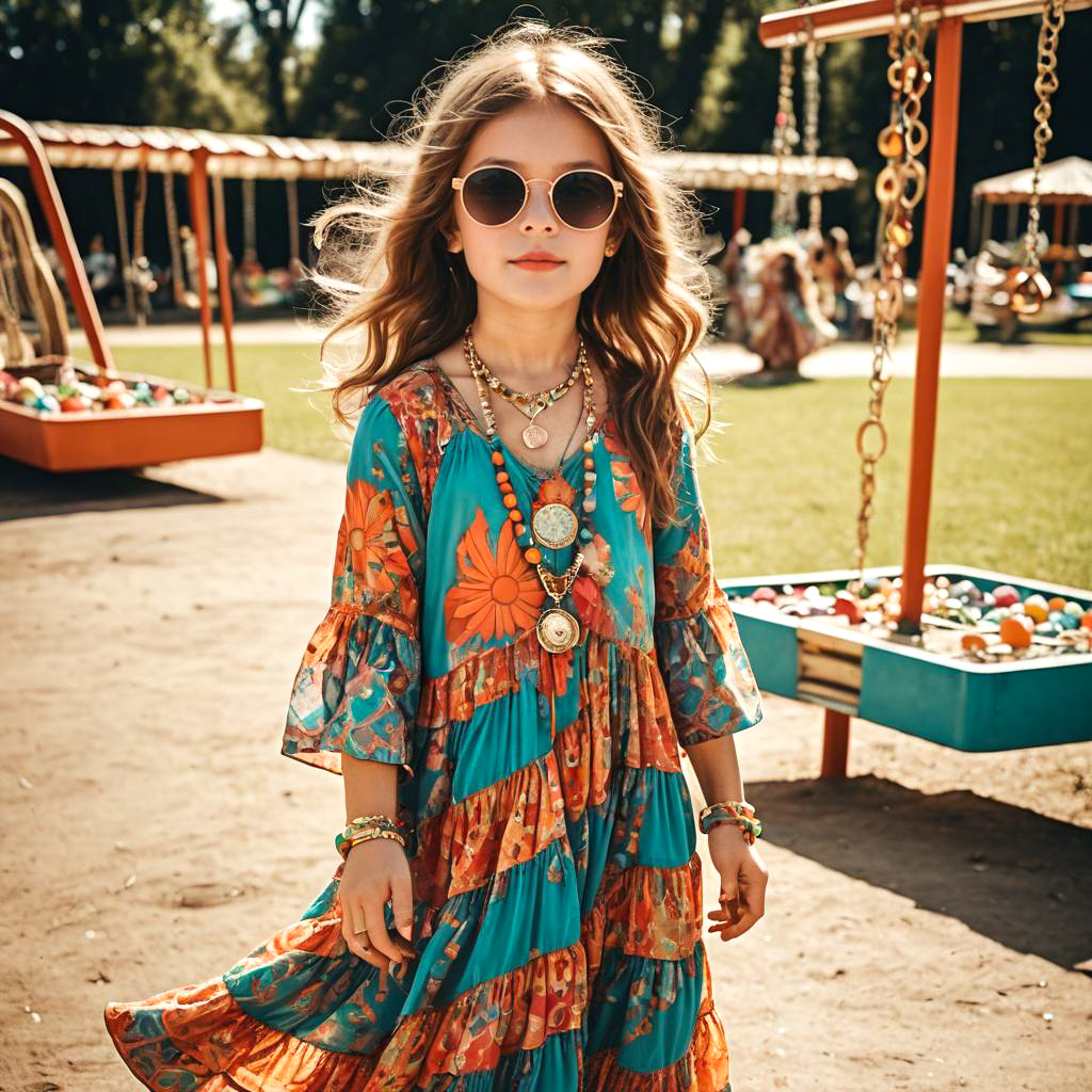 Playful 70s Style in Sunny Playground