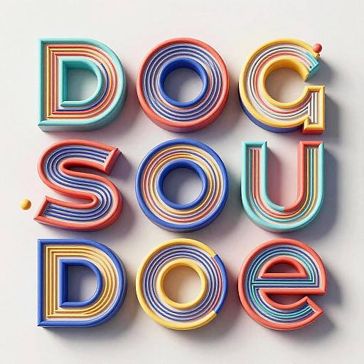 3D Custom Word Art Sculptures
