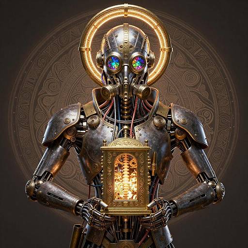 Ultra-Detailed Sci-Fi Exosuit Artwork