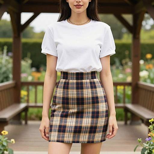 Petite Woman in Modern Casual Outfit