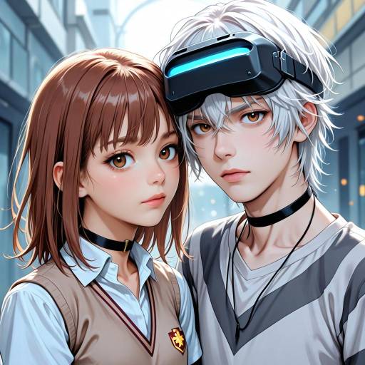 Fantasy School Scene with Unique Characters