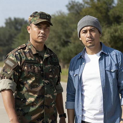 Two Men in Nature: Strength and Focus