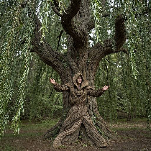 Detailed Whomping Willow Tree Cosplay