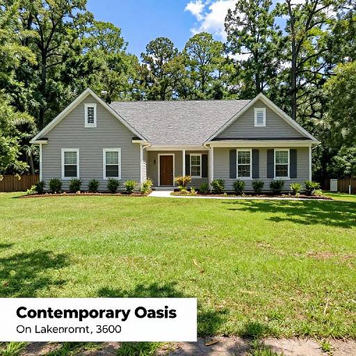 Contemporary Lakefront Property Photo